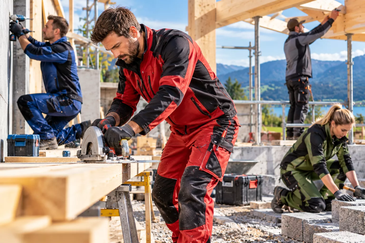 alpine-baustelle-mit-fleissigen-handwerkern